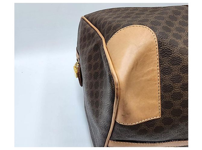 Céline Borsa da viaggio Boston Duffel Triomphe di Celine Macadam Marrone - vista 10