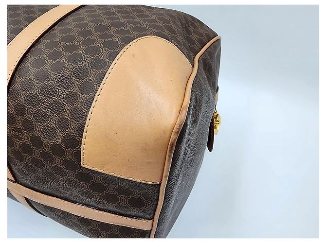 Céline Borsa da viaggio Boston Duffel Triomphe di Celine Macadam Marrone - vista 11