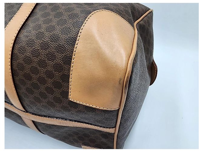 Céline Borsa da viaggio Boston Duffel Triomphe di Celine Macadam Marrone - vista 12