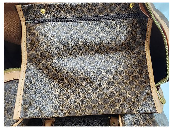 Céline Borsa da viaggio Boston Duffel Triomphe di Celine Macadam Marrone - vista 14