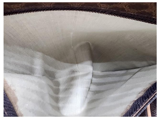 Céline Borsa da viaggio Boston Duffel Triomphe di Celine Macadam Marrone - vista 15