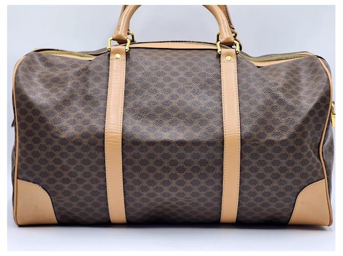 Céline Borsa da viaggio Boston Duffel Triomphe di Celine Macadam Marrone - vista 2