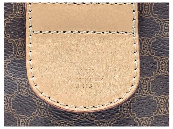 Céline Borsa da viaggio Boston Duffel Triomphe di Celine Macadam Marrone - vista 3