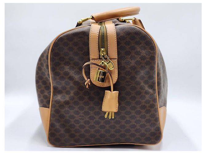 Céline Borsa da viaggio Boston Duffel Triomphe di Celine Macadam Marrone - vista 6