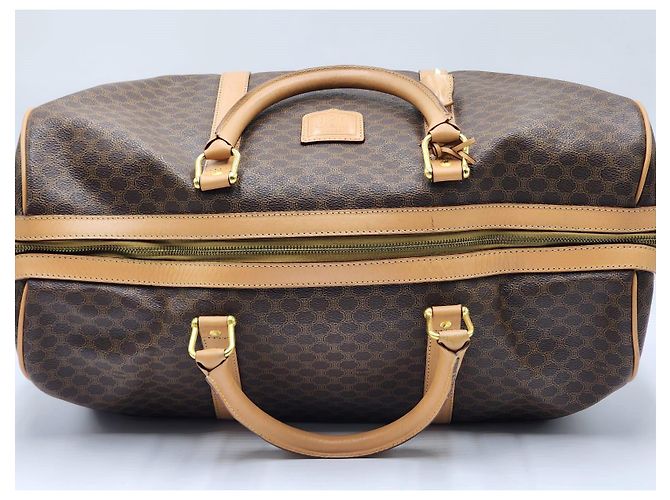 Céline Borsa da viaggio Boston Duffel Triomphe di Celine Macadam Marrone - vista 7