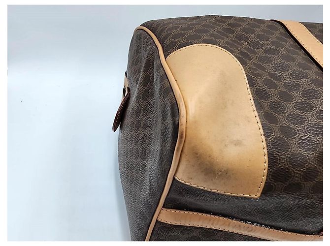 Céline Borsa da viaggio Boston Duffel Triomphe di Celine Macadam Marrone - vista 8
