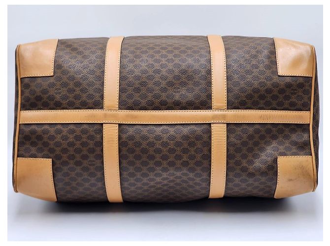 Céline Borsa da viaggio Boston Duffel Triomphe di Celine Macadam Marrone - vista 9