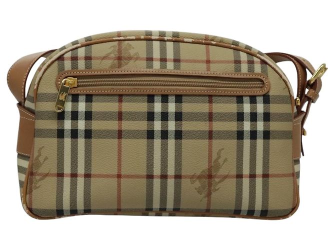 Autre Marque Borsa a spalla Burberrys Nova Check PVC Beige Oro Auth 96329 D'oro - vista 2