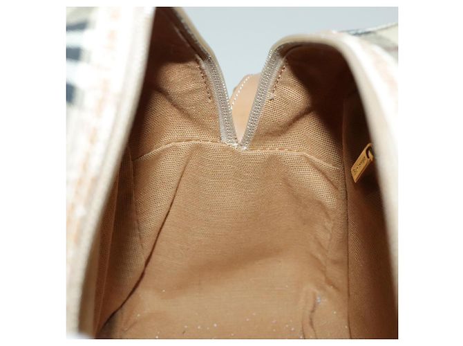 Autre Marque Borsa a spalla Burberrys Nova Check PVC Beige Oro Auth 96329 D'oro - vista 21