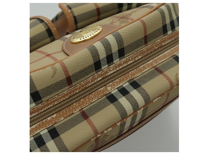 Autre Marque Borsa a spalla Burberrys Nova Check PVC Beige Oro Auth 96329 D'oro - vista 7