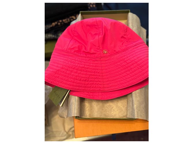Cappello Gucci in nylon fucsia Fuschia - vista 2