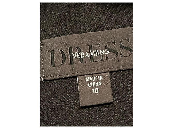 Vera Wang Burnout-Organza-Kleid schwarz - Ansicht 9