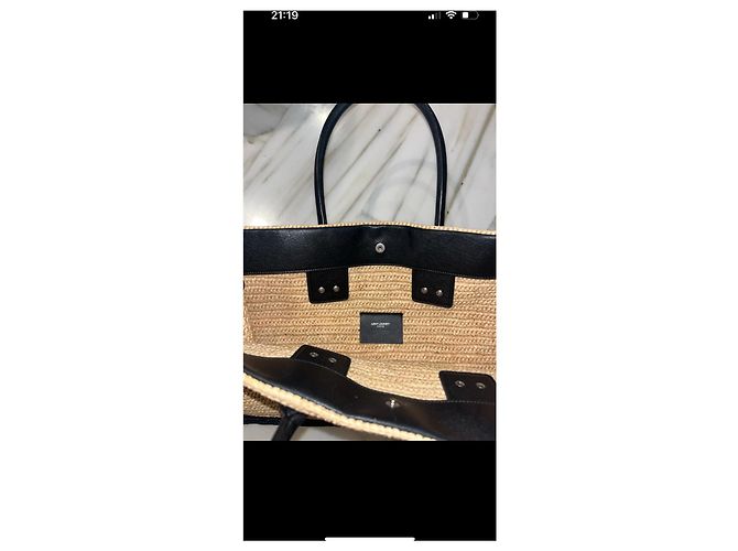 Cabas Rive Gauche Borsa Tote Saint Laurent Rive Gauche Paglia - vista 11