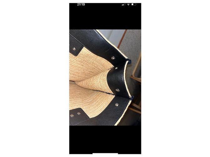 Cabas Rive Gauche Borsa Tote Saint Laurent Rive Gauche Paglia - vista 12