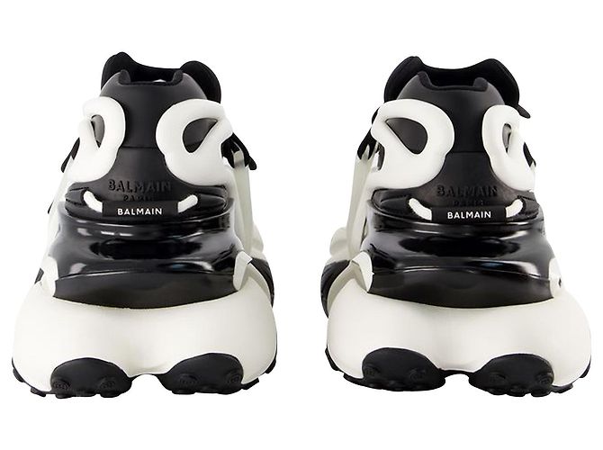 Sneakers Unicorno - Balmain - Pelle - Nero/ Bianco - vista 2