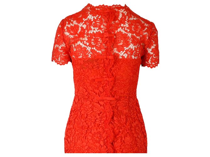 Valentino Garavani Valentino Spitzen-Midi-Kleid - 10er Jahre - Ansicht 3