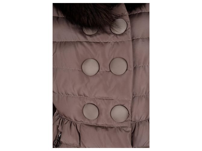 Moncler Daunenjacke mit Fell - '10s Braun - Ansicht 3