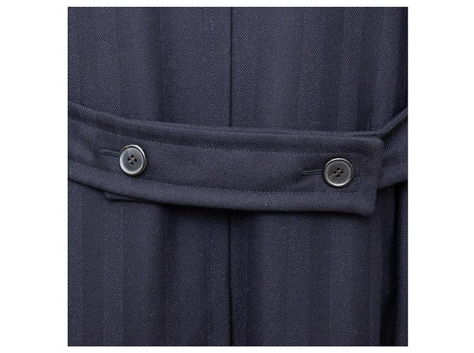 Hermès Double Breasted Overcoat with Fur - '90s Black - view 5