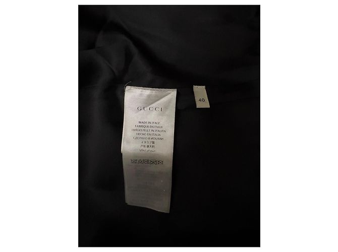 Falda Gucci de lino negra Negro - vista 3