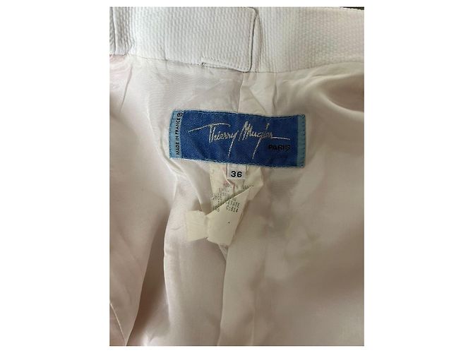 Thierry Mugler Jacke Leinen Pfirsich Angeln - Ansicht 3