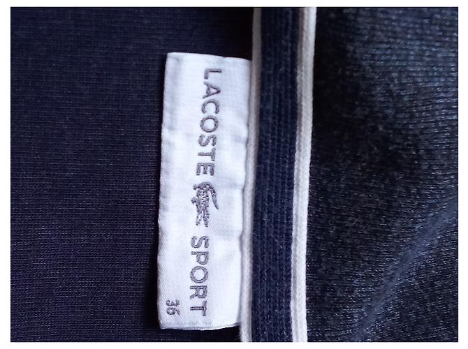 Lacoste Two-tone Sweatshirt Jacket Cotton Dark Grey Navy Blue - view 5
