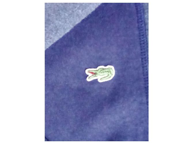 Lacoste Two-tone Sweatshirt Jacket Cotton Dark Grey Navy Blue - view 6