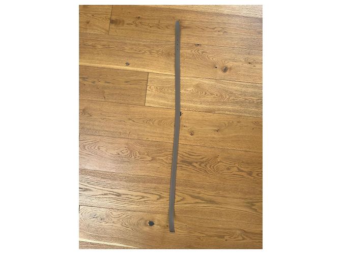Hermès H Gürtel Blau Taupe Leder 95 cm - Ansicht 5