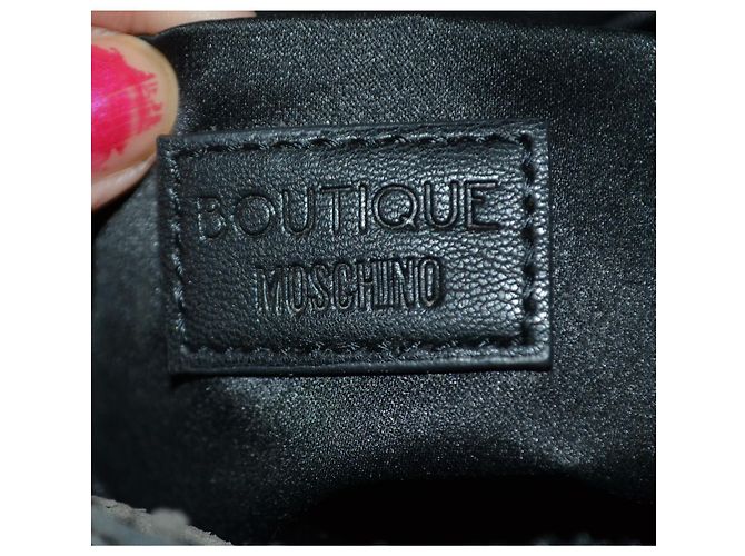 Borsa a secchiello Moschino in pelle fantasia Multicolore - vista 9