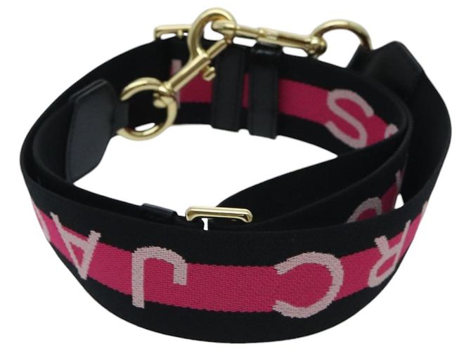 Marc Jacobs Shoulder Strap Canvas 37.4""-57.1"" Black Pink Auth am6997 - view 3