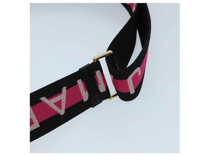 Marc Jacobs Shoulder Strap Canvas 37.4""-57.1"" Black Pink Auth am6997 - view 4