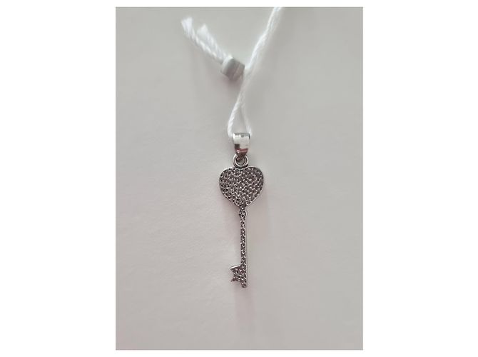 Autre Marque Pendente a forma di cuore in argento - vista 7