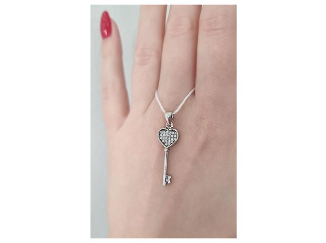Autre Marque Pendente a forma di cuore in argento - vista 9