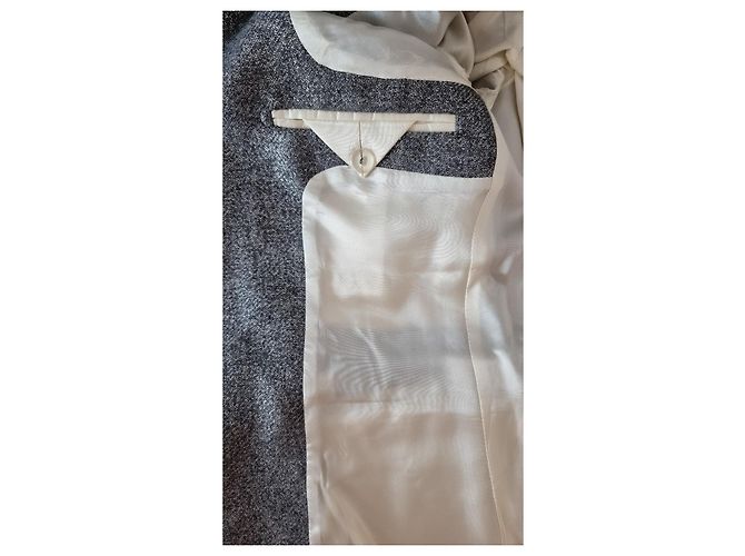 Autre Marque Rodebjer Violante silver/metallic wool-blend blazer Silvery Grey - view 7