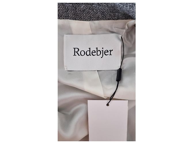 Autre Marque Rodebjer Violante silver/metallic wool-blend blazer Silvery Grey - view 9