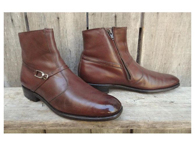 Autre Marque Allen Edmonds Leather Boots Brown - view 2