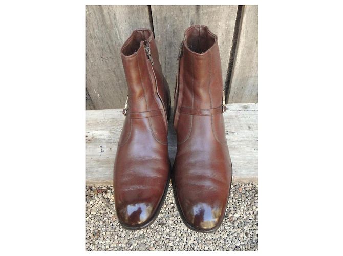 Autre Marque Allen Edmonds Leather Boots Brown - view 4