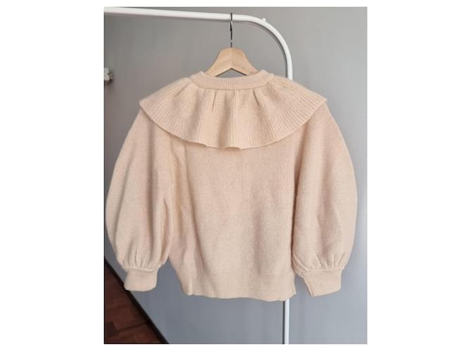 Leichter beiger Pullover aus Mohair-Wollmischung Ba&sh - Ansicht 4