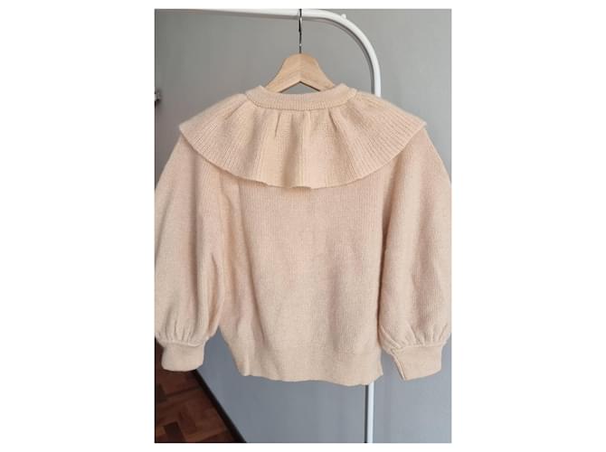 Leichter beiger Pullover aus Mohair-Wollmischung Ba&sh - Ansicht 5