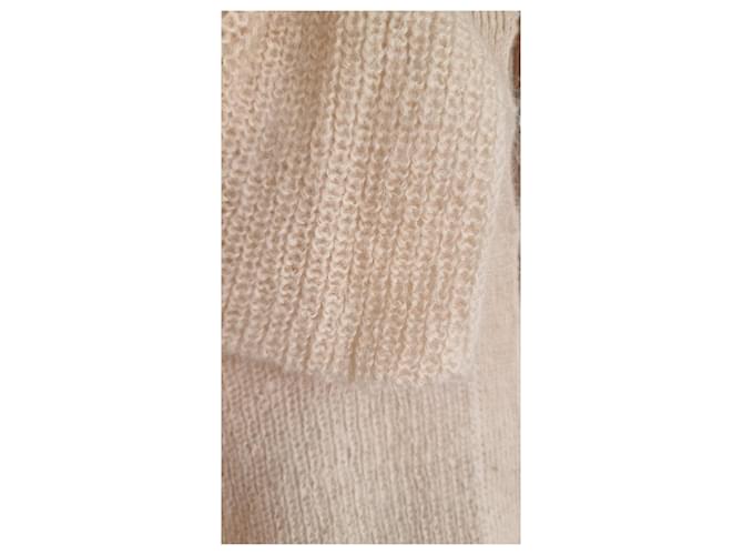 Leichter beiger Pullover aus Mohair-Wollmischung Ba&sh - Ansicht 7