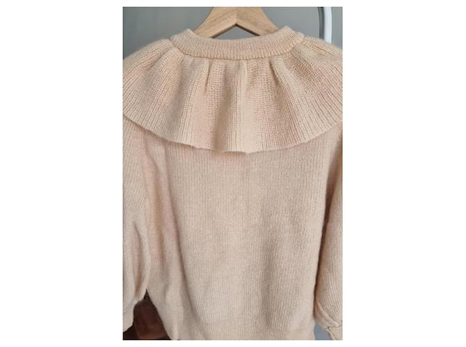 Leichter beiger Pullover aus Mohair-Wollmischung Ba&sh - Ansicht 8