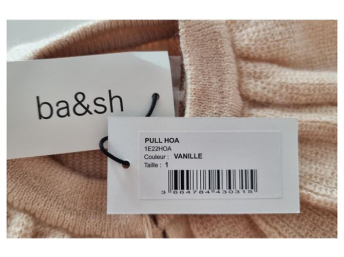 Leichter beiger Pullover aus Mohair-Wollmischung Ba&sh - Ansicht 9