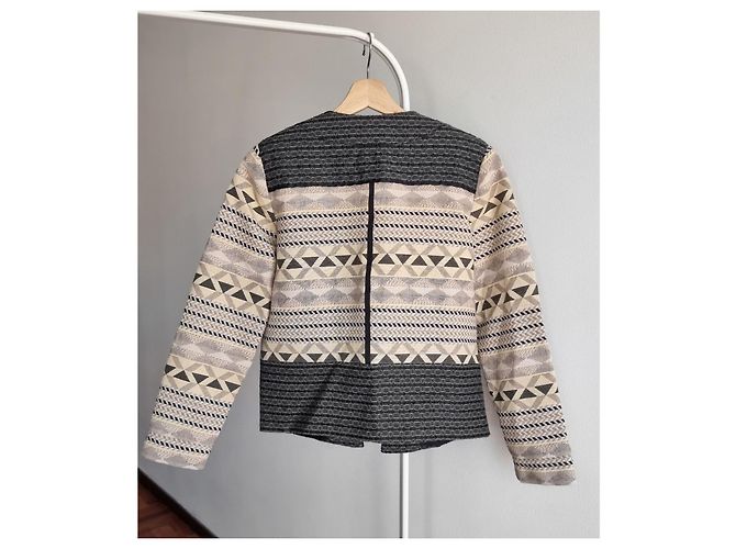 Day Birger & Mikkelsen Blazer de mezcla de algodón DAY Birger et Mikkelsen Multicolor Gris Crudo - vista 3
