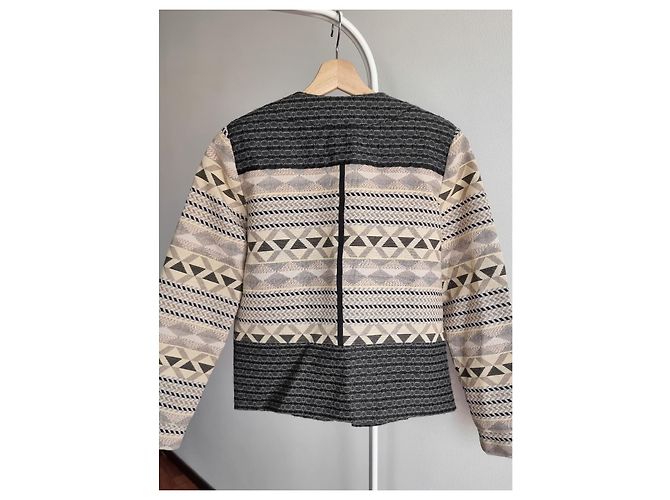 Day Birger & Mikkelsen Blazer de mezcla de algodón DAY Birger et Mikkelsen Multicolor Gris Crudo - vista 4