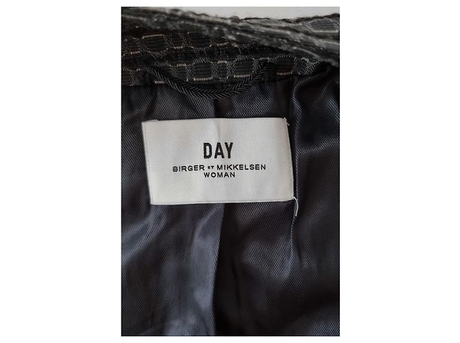Day Birger & Mikkelsen Blazer de mezcla de algodón DAY Birger et Mikkelsen Multicolor Gris Crudo - vista 7