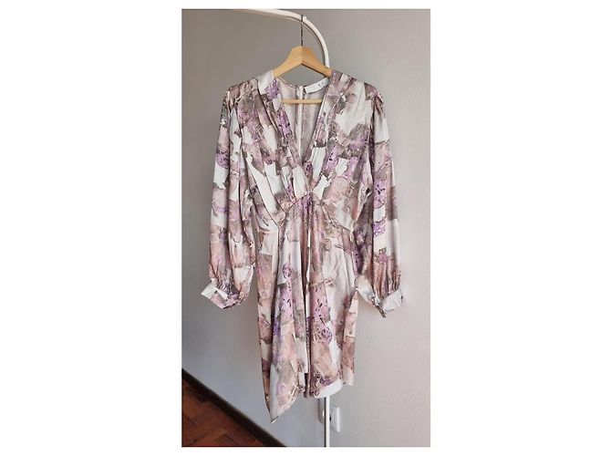 Vestido mini de viscosa impresa Iro Nirveli con mangas largas Multicolor - vista 2