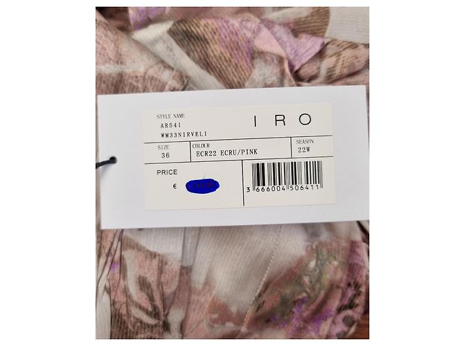 Vestido mini de viscosa impresa Iro Nirveli con mangas largas Multicolor - vista 6