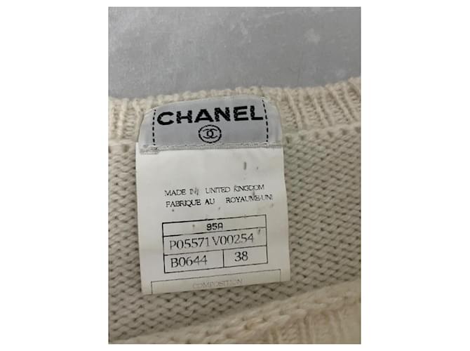 Chanel Kaschmir Pullover Schwarz und Beige Größe 38 - Ansicht 3