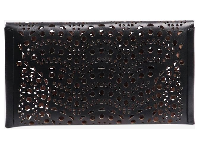 Alaïa Cartera cortada a láser negra - vista 2