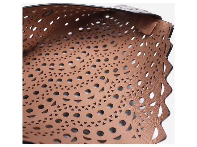 Alaïa Cartera cortada a láser negra - vista 5