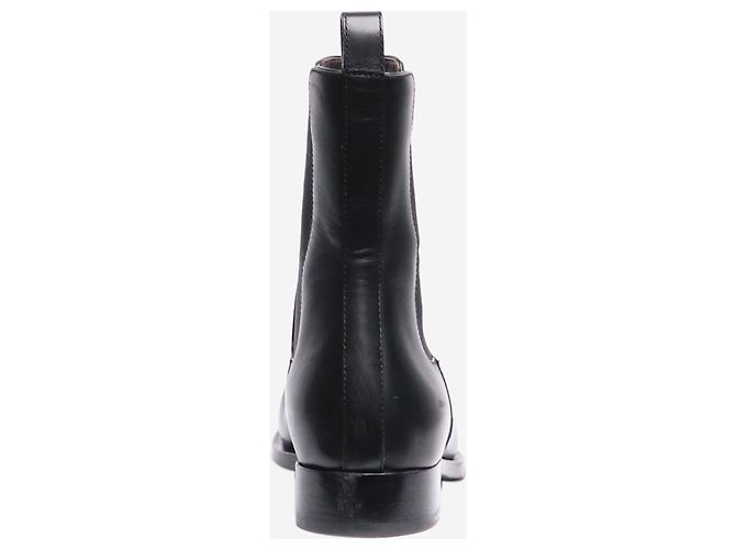 The row Black leather Chelsea ankle boots - size EU 38 - view 3